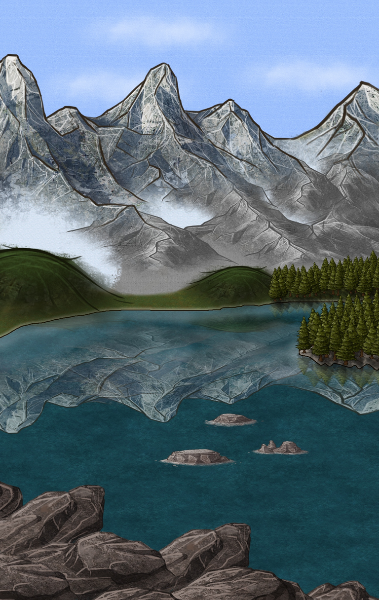 Berge und See